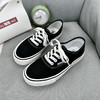 【平底舒适，滑板鞋设计】2024春季新款低帮帆布鞋 女学生ins韩版 平底百搭低帮 潮休闲滑板鞋-QQ 商品缩略图3