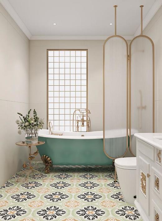 CHA-R07 200*200mm 哑面花砖 商品图1