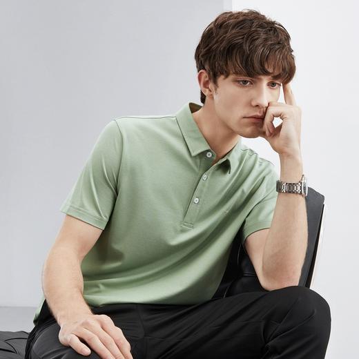 【3A抗菌/2A防螨】柒牌polo衫男短袖夏季薄款休闲商务多色翻领T恤124T72210 商品图3