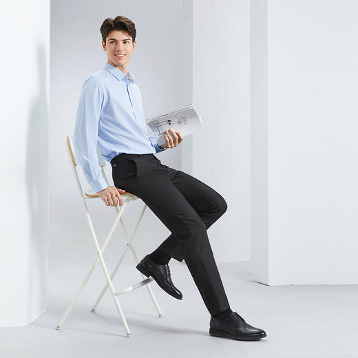 【含莱赛尔】柒牌休闲裤男2024春季新款商务百搭舒适亲肤直筒长裤126H71400 商品图3