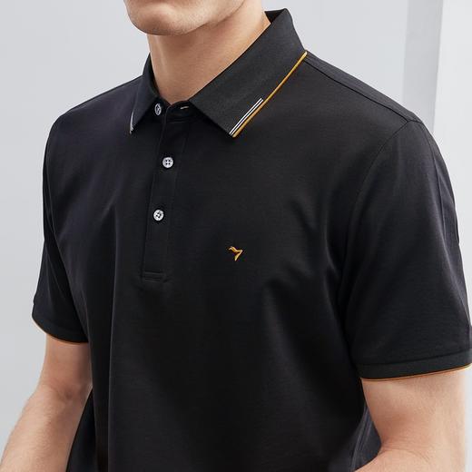 【5A抗菌/2A防螨】柒牌男士短袖polo衫夏季凉感含桑蚕丝翻领T恤衫124T73420 商品图3