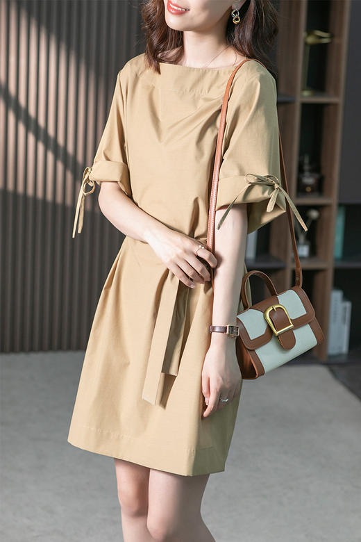 85177原形设计感连衣裙女2024春夏季新款韩版显瘦小众甜美气质仙女裙子 商品图4