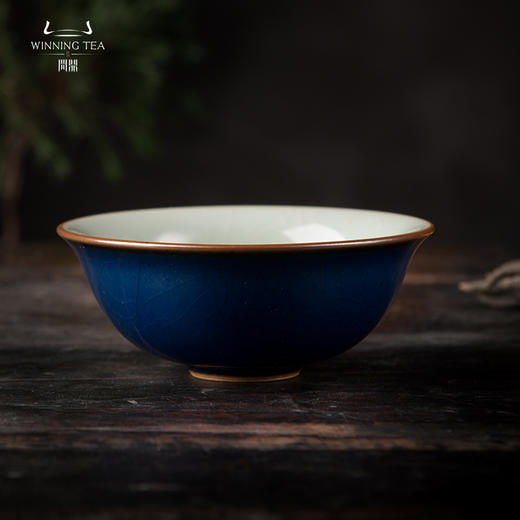 问鼎汝瓷黛蓝经典款如意杯（缺货） 商品图0