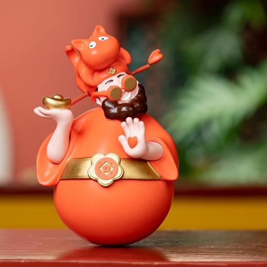 《四喜财神》20cm-橘红金腰 商品图0