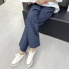 夏季格子薄款宽松柔软洋气短裤、长裤居家裤_ym 商品缩略图1