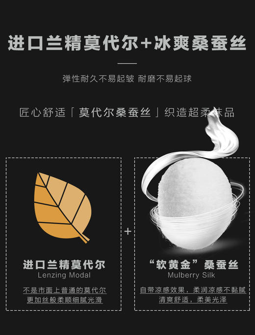 足装秀夏季男士轻薄高端商务袜莫代尔桑蚕丝凉感抗菌光泽纯色袜子 商品图5