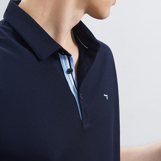 【5A抗菌2A防螨】柒牌短袖polo衫男夏季新款商务休闲绣花翻领T恤126T70360 商品图2