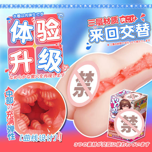 【A-ONE】肉弹生软糯妹名器倒模锻炼器成人男用器具飞机杯自慰 商品图2