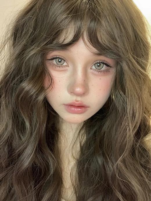 Mimipark 月抛 矢量之虚/光子风暴 14.5  美瞳两片装 棕/蓝 商品图3