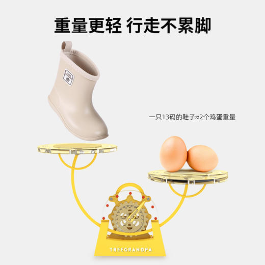 TreeGrandpa大树爷爷 出口品质 专注0-6岁宝宝鞋 赠鞋垫 防滑软底穿着超舒适 男女宝宝雨靴 商品图2