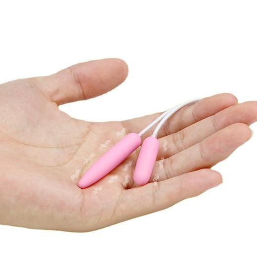 日本GALAKU 迷你跳蛋女用入体低音小跳弹小号自慰器插入式跳弹电动扩张塞sm情趣用品震动蛋房事玩具 觅蕾迷你细小双跳蛋 商品图2