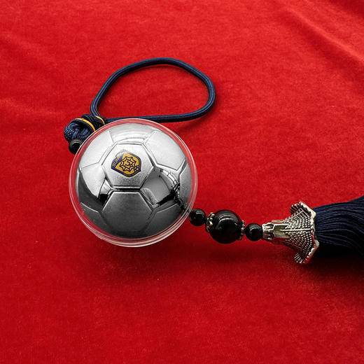 纯银足球挂件 银球寓意赢球 含纯银6.8克 商品图3