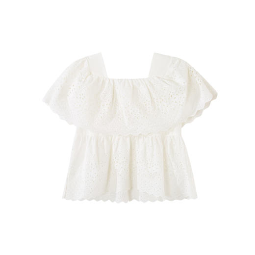 笛莎Deesha 童装小童衬衫2024夏季新款甜美短袖衬衫 商品图4