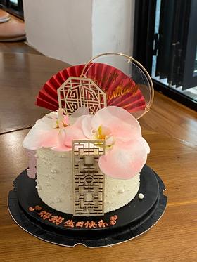 新中式蝴蝶兰蛋糕