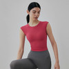 【限时秒】YOGACODE【火树银花系列】2024 瑜伽短袖女固定式胸垫性感露背短款运动t恤DST743 商品缩略图3
