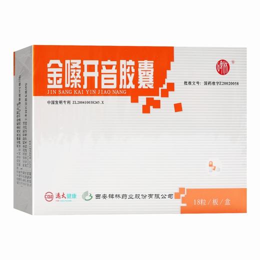 金嗓开音胶囊【0.4g*18粒】西安碑林 商品图3