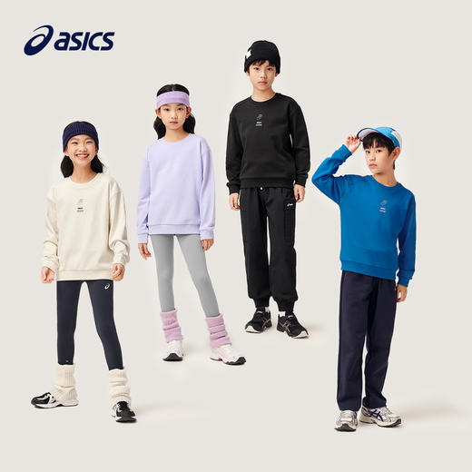 ASICS/亚瑟士童装中大童中性款长袖卫衣T恤2024秋日常基础卫衣T恤 商品图0