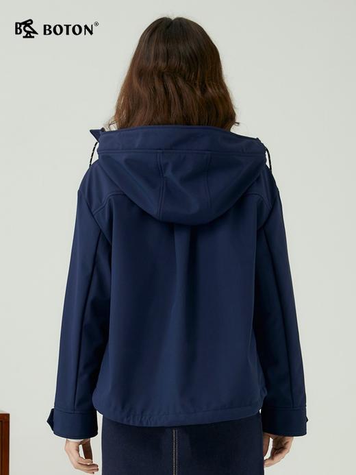 波顿春秋女士连帽短款外套英伦风高端美式休闲上衣LJ907323 商品图2