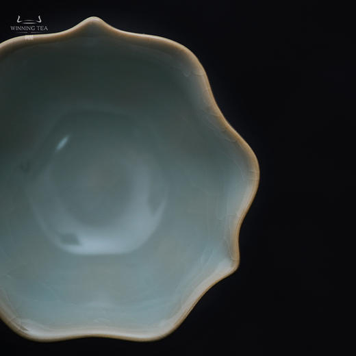 问鼎汝瓷鼎峰系列天青老款三叶杯 商品图1