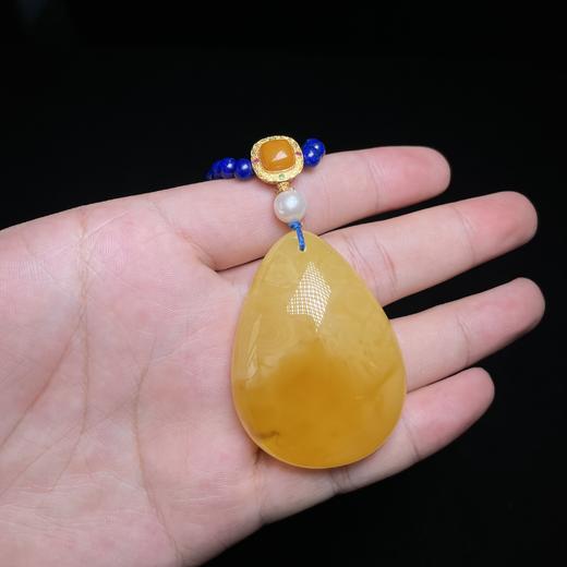 玉美人菲菲HZ#S925蜜蜡吊坠约51*37mm 商品图0