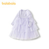 巴拉巴拉童装女童连衣裙秋装新款小童长袖网纱裙甜美儿童裙子 商品缩略图4