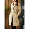 76437原形风衣女春装2024新款中长款卡其色休闲韩版宽松气质上衣外套女 商品缩略图1