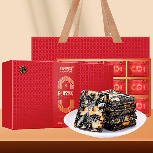 【品牌优选】福东海 低糖阿胶糕300g 即食阿胶糕膏片块 送礼女人长辈滋补营养品食品礼盒5g*60袋 产地东阿县 商品图0
