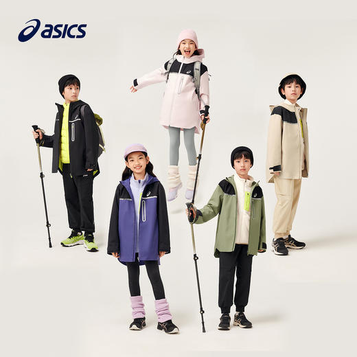 ASICS/亚瑟士童装中大童中性款便服外套2024微宽松版类冲锋衣夹克 商品图0