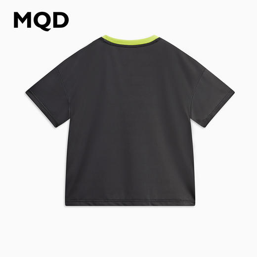 【断码】【秒1】【MQD】童装男童黑色短袖宽松T恤夏装新款儿童撞色数 商品图1