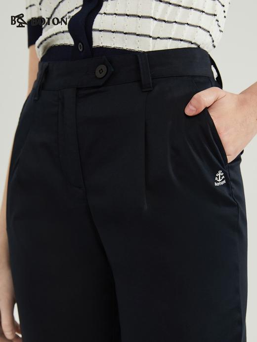 【简约利落】波顿女高腰九分裤子紧脚口户外休闲中性LF292123 商品图4