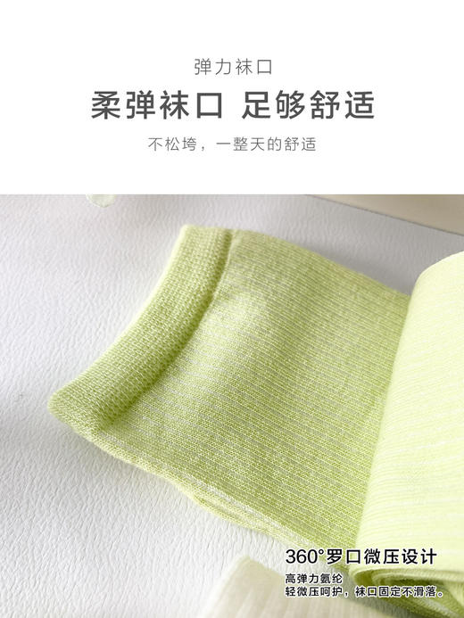 足装秀24新品夏季女糖果色直板袜精梳棉亲肤透气小腿堆堆袜女袜子 商品图5