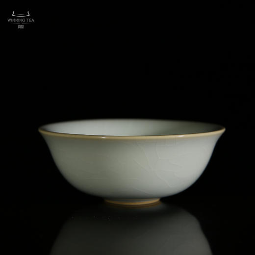 问鼎汝瓷紫金釉经典款天青如意杯 商品图0