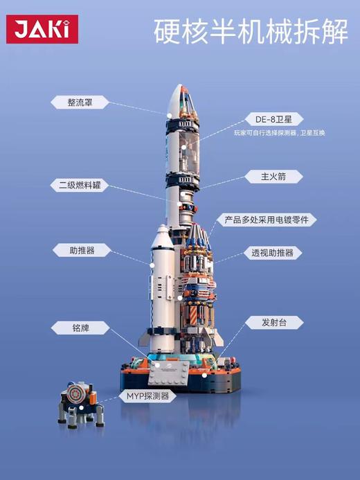 9楼母婴生活馆 破晓五号火箭积木中国航天模型 活动价：299元 商品图4