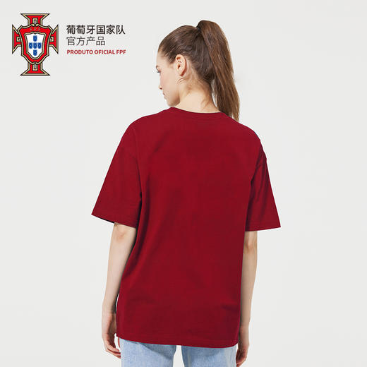 【官方正版】葡萄牙国家队|C罗欧洲杯球员群像助威T恤红色球迷短袖 商品图3
