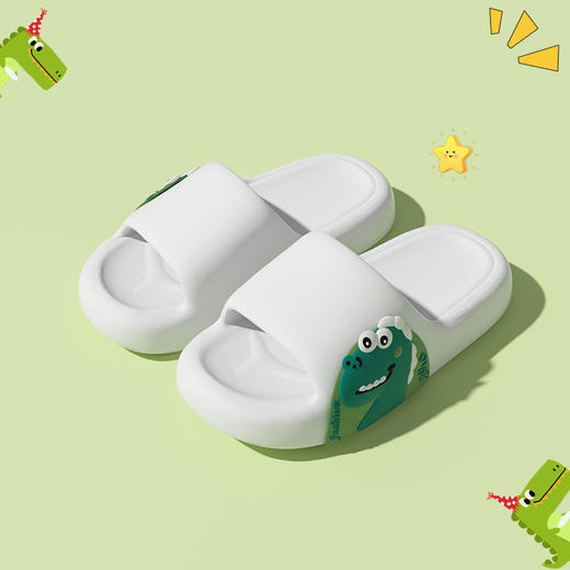 【踩屎感亲子拖鞋】Q弹才带劲儿童拖鞋男童，弹力EVA鞋底回弹力超好，贴合脚型不累脚，男孩夏季家居洗澡中大童亲子时尚外穿凉拖鞋QQ 商品图7