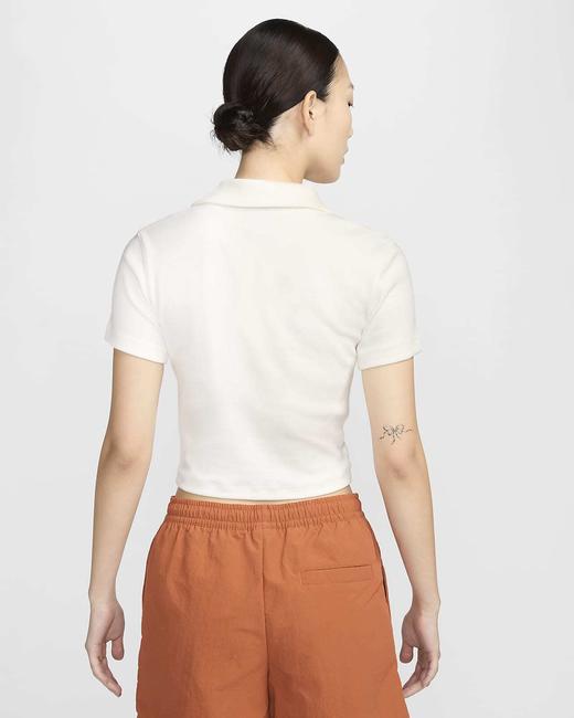 Nike耐克 Sportswear Essential 女子短袖翻领上衣 polos短TDV7885-133 商品图1