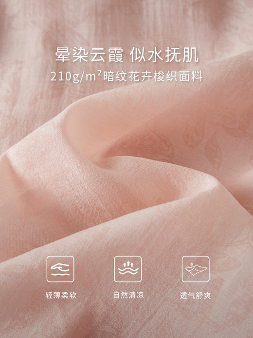 【专属特价】熙世界新中式暗纹提花连衣裙2025年夏季泡泡袖国风盘扣V领裙子 商品图3