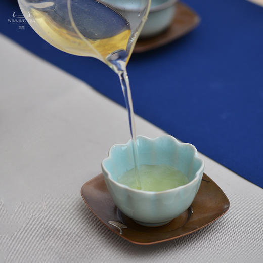 问鼎汝瓷鼎峰系列天青老款菡萏杯 商品图0