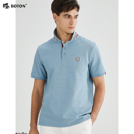 【干净清爽】波顿年春夏男士纯色户外休闲短袖运动简约polo衫MT958223 商品图1