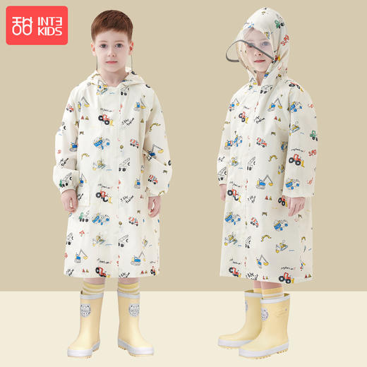 【云感布料，轻柔0负担】甜甜仔儿童雨衣2024新款 男童女宝宝小童 幼儿园小学生 男孩雨披 薄款速干雨衣-QQ 商品图7