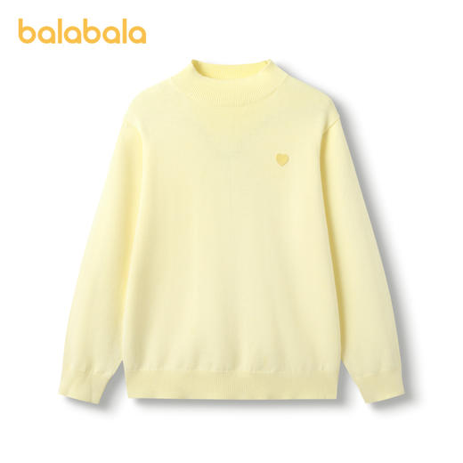 巴拉巴拉儿童打底衫女童秋冬针织保暖中大童打底套头毛衣洋气 商品图4