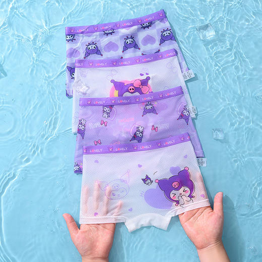 【盛夏期遇薄透即刻凉爽儿童内裤】7A级抗jun儿童内裤夏季透气女童四角，干爽丝柔更透气舒适不紧绷，网眼透气孔酷夏不闷热女宝宝婴儿女孩中小童幼儿短裤QQ 商品图4