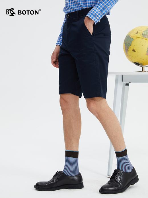 波顿男士春夏短裤丝滑平整美式休闲高端抗皱微弹裤子MF001224 商品图1