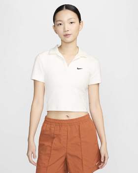 Nike耐克 Sportswear Essential 女子短袖翻领上衣 polos短TDV7885-133
