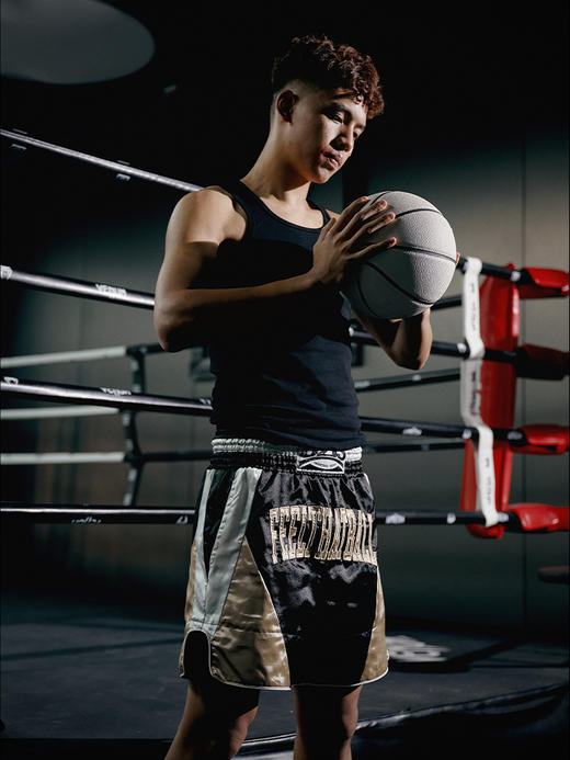 有志者UZIS 美式拳击运动短裤男搏击训练网眼专业散打四分裤[征途 商品图3