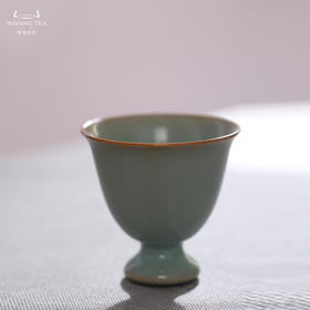 问鼎汝瓷复刻款精工款天青钟秀杯