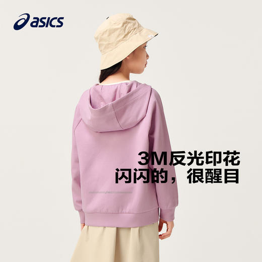 ASICS/亚瑟士童装中大童中性款插肩袖针织外套2024秋百搭时尚便服 商品图3