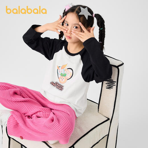 【百工灵IP】巴拉巴拉童装女童长袖T恤新款秋装纯棉打底上衣 商品图2