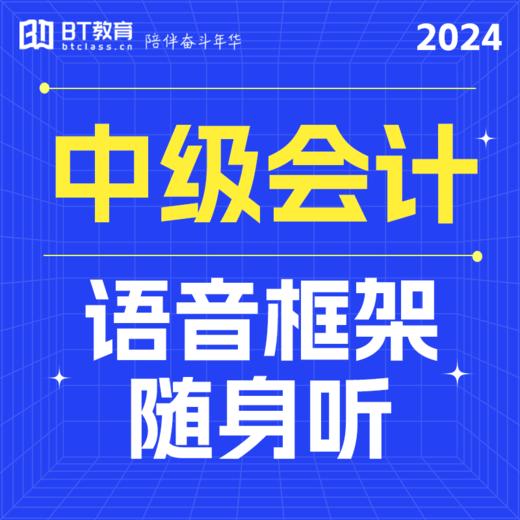 2024年中级会计语音框架随身听（原语音微课）成团自动开通 商品图0