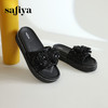 Safiya/索菲娅2024新款春夏气质珍珠蝴蝶结平底休闲外穿拖鞋SF42110M07 商品缩略图10